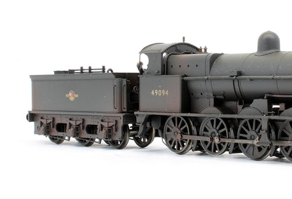 Class G2A '49094' BR Black Late Crest Steam Locomotive - Weathered