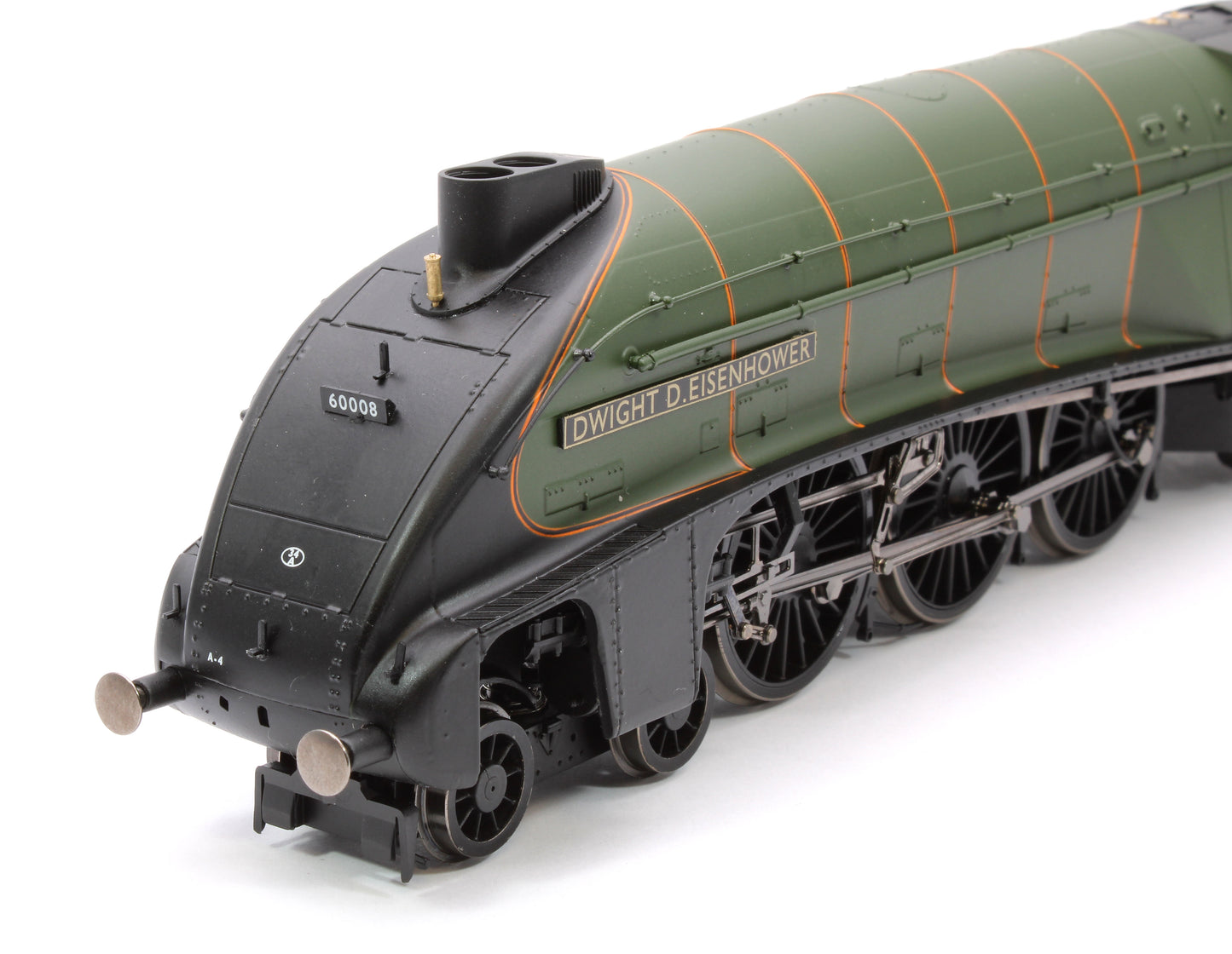 Pre-Owned R30265 Hornby Dublo Class A4 4-6-2 60008 'Dwight D. Eisenhower' Great Gathering 10th Anniversary BR Lined Green Late Crest Limited Edition Steam locomotive - DCC Sound