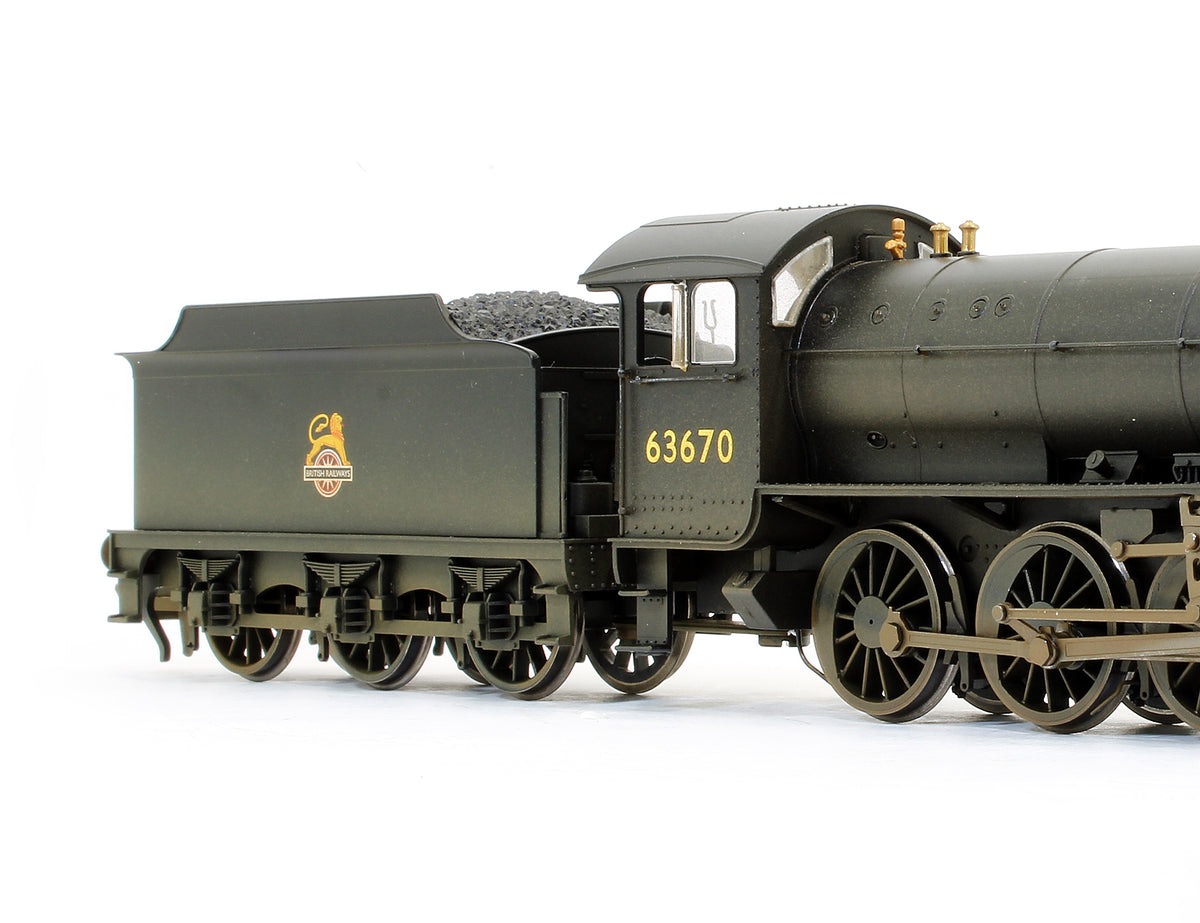 Pre-Owned R3089X BR 2-8-0 Thompson Class OI '63670' Steam Locomotive (Weathered) - DCC Fitted