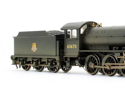 Pre-Owned R3089X BR 2-8-0 Thompson Class OI '63670' Steam Locomotive (Weathered) - DCC Fitted