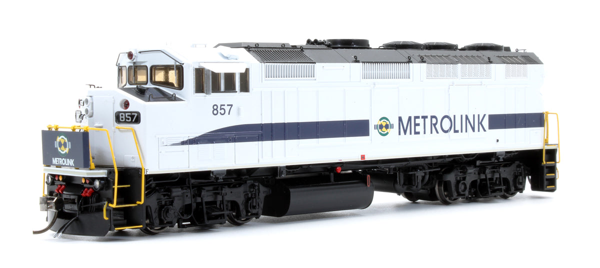 Pre-Owned HO F59PH: Metrolink Teal Stripe #857 Diesel Locomotive