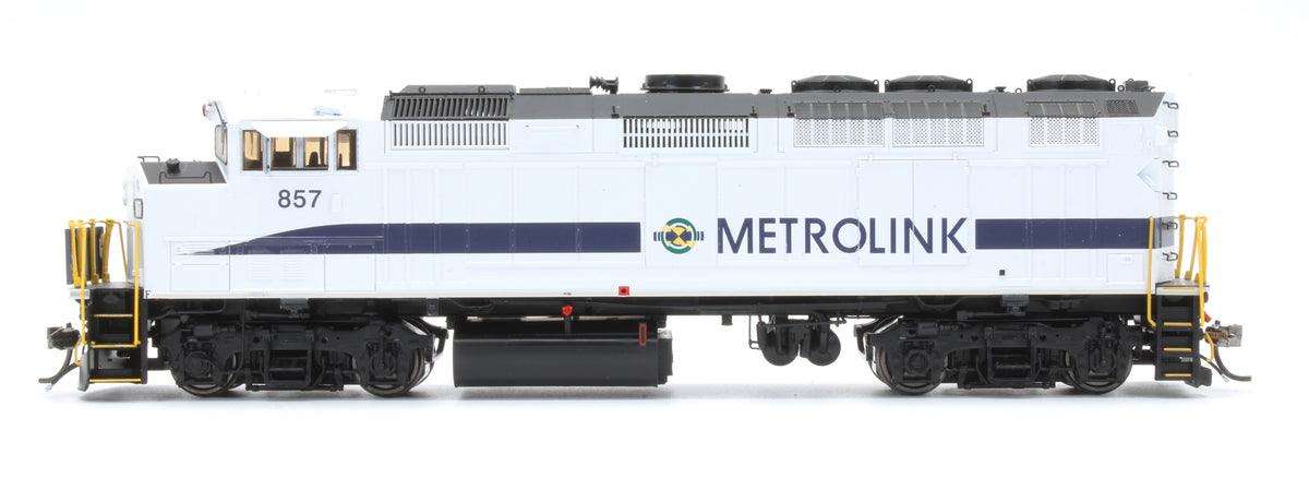 Pre-Owned HO F59PH: Metrolink Teal Stripe #857 Diesel Locomotive