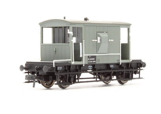 Pre-Owned 37-526 BR 20 Ton Brake Van BR Grey Un-Fitted 'B951480'