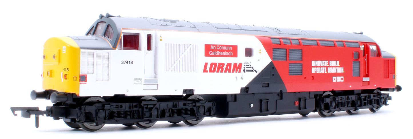 RailRoad Class 37 Loram 'An Comunn Gaidhealach' 37418 Diesel Locomotive