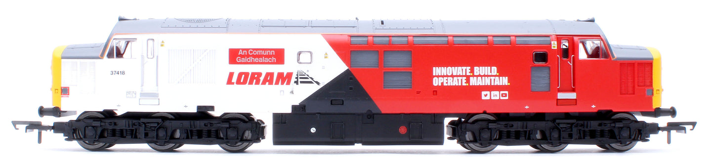 RailRoad Class 37 Loram 'An Comunn Gaidhealach' 37418 Diesel Locomotive - DCC Sound