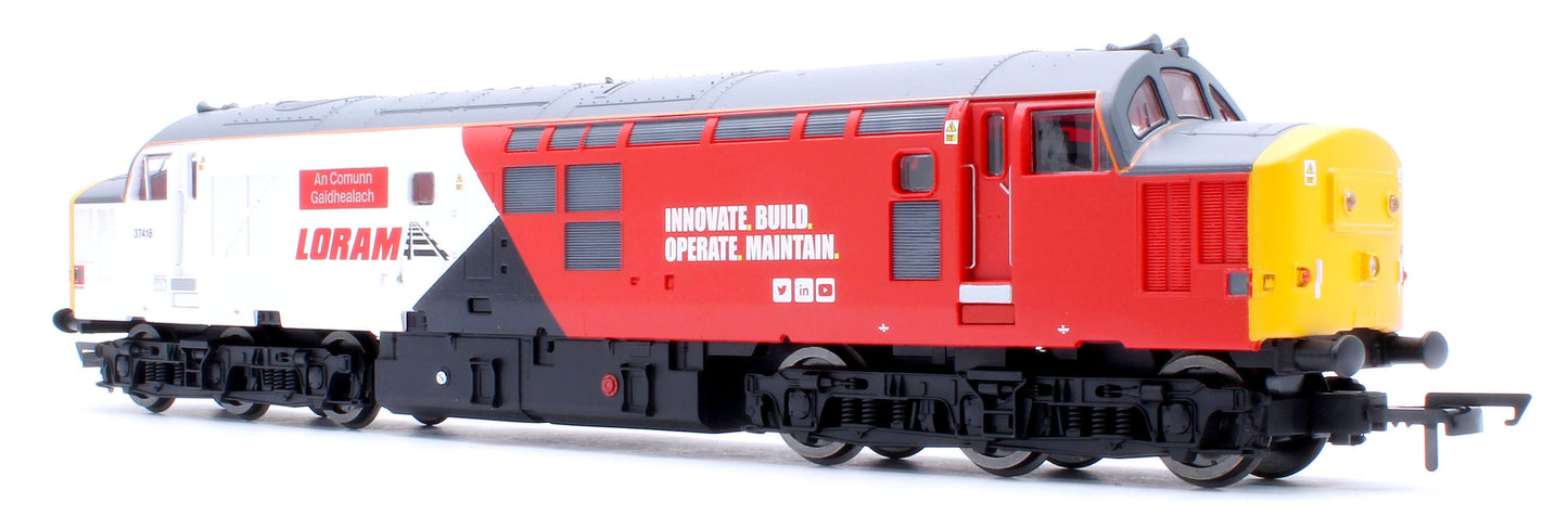 RailRoad Class 37 Loram 'An Comunn Gaidhealach' 37418 Diesel Locomotive - DCC Sound