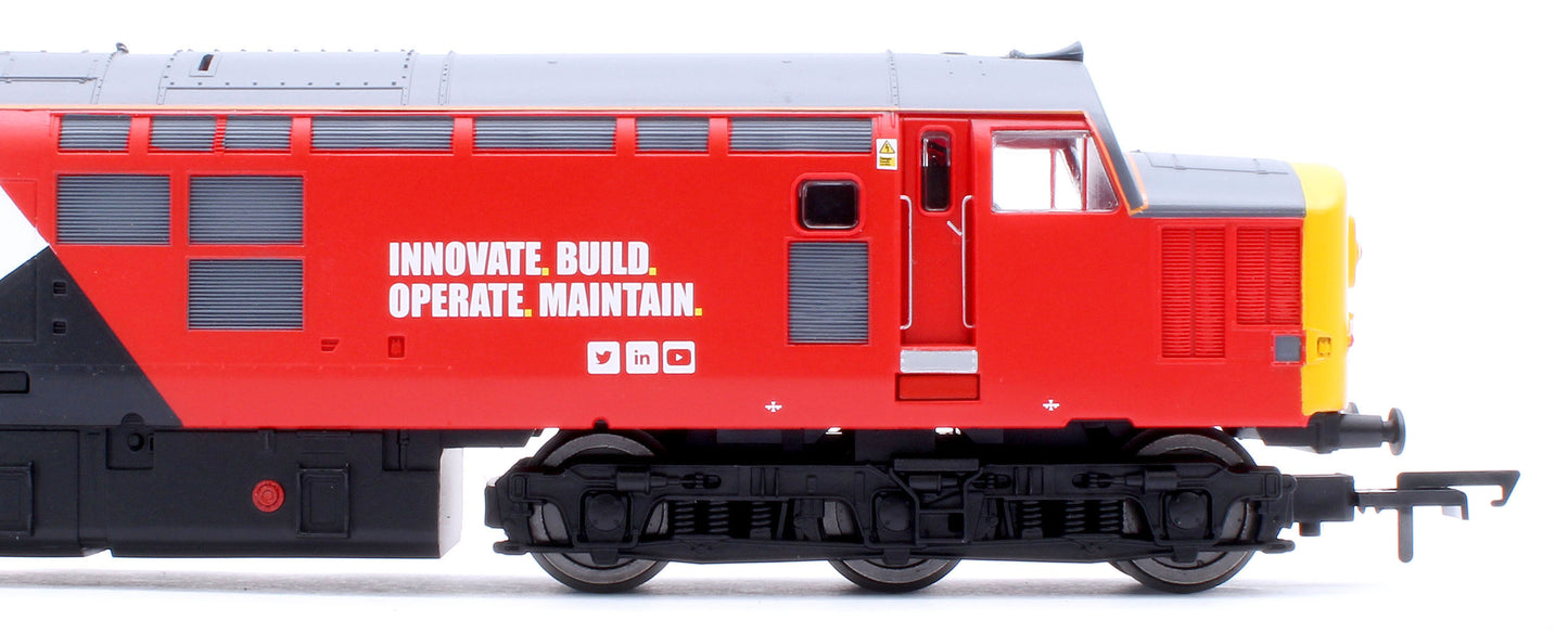 RailRoad Class 37 Loram 'An Comunn Gaidhealach' 37418 Diesel Locomotive - DCC Sound