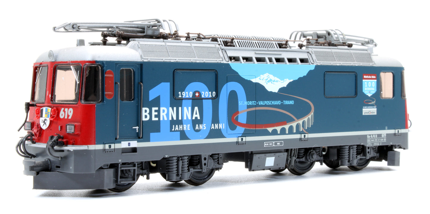 Pre-Owned RhB Ge 4/4 II 619 'Bernina 100 Year Anniversary' Electric Locomotive