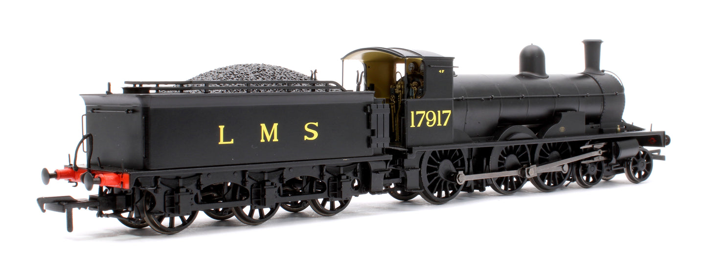 Highland Railways Jones Goods 4-6-0 Steam Locomotive No.17917, LMS unlined black (late) DCC Sound