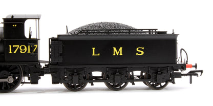 Highland Railways Jones Goods 4-6-0 Steam Locomotive No.17917, LMS unlined black (late) DCC Sound