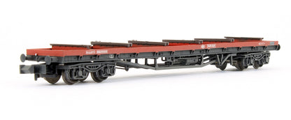 Pre-Owned BDA Bogie Bolster Wagon BR Railfreight Red With Load (Weathered)