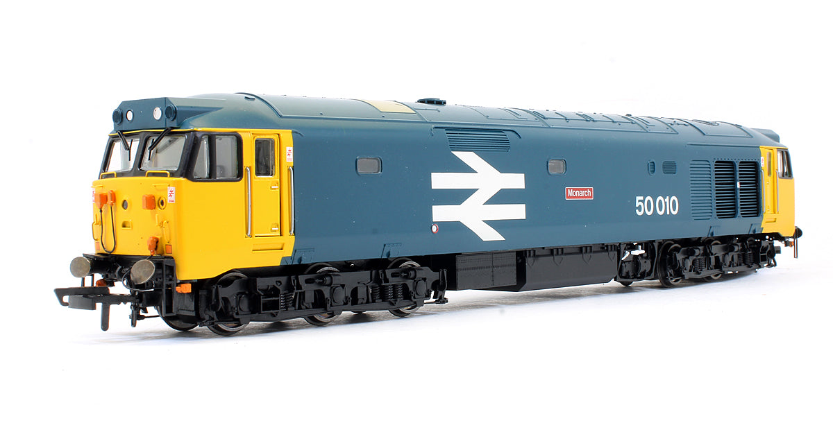 Pre-Owned R3672 BR Large Logo Blue Class 50010 'Monarch' Diesel Locomotive (Limited Edition)