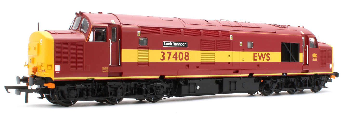 ACC3160-DCC Class 37 Loch Rannoch EWS Maroon & Gold 37408 Diesel Locomotive - DCC Sound