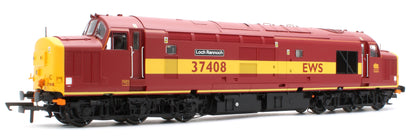 ACC3160-DCC Class 37 Loch Rannoch EWS Maroon & Gold 37408 Diesel Locomotive - DCC Sound