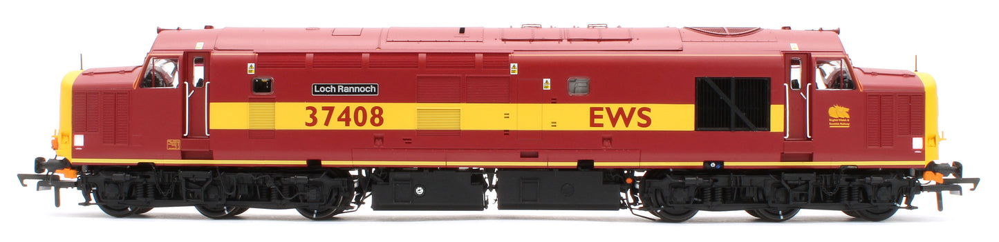ACC3160-DCC Class 37 Loch Rannoch EWS Maroon & Gold 37408 Diesel Locomotive - DCC Sound