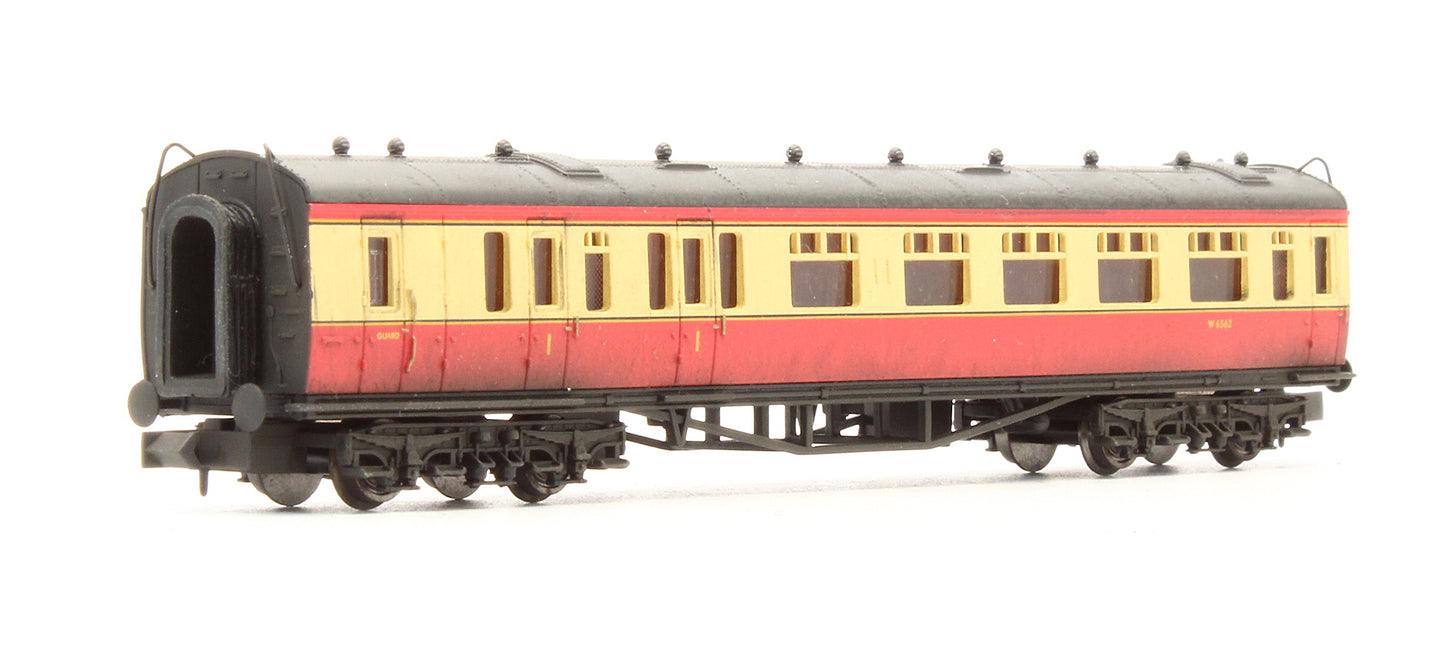 Pre-Owned Collett Brake Coach BR Carmine & Cream 'W6562' - Custom Weathered