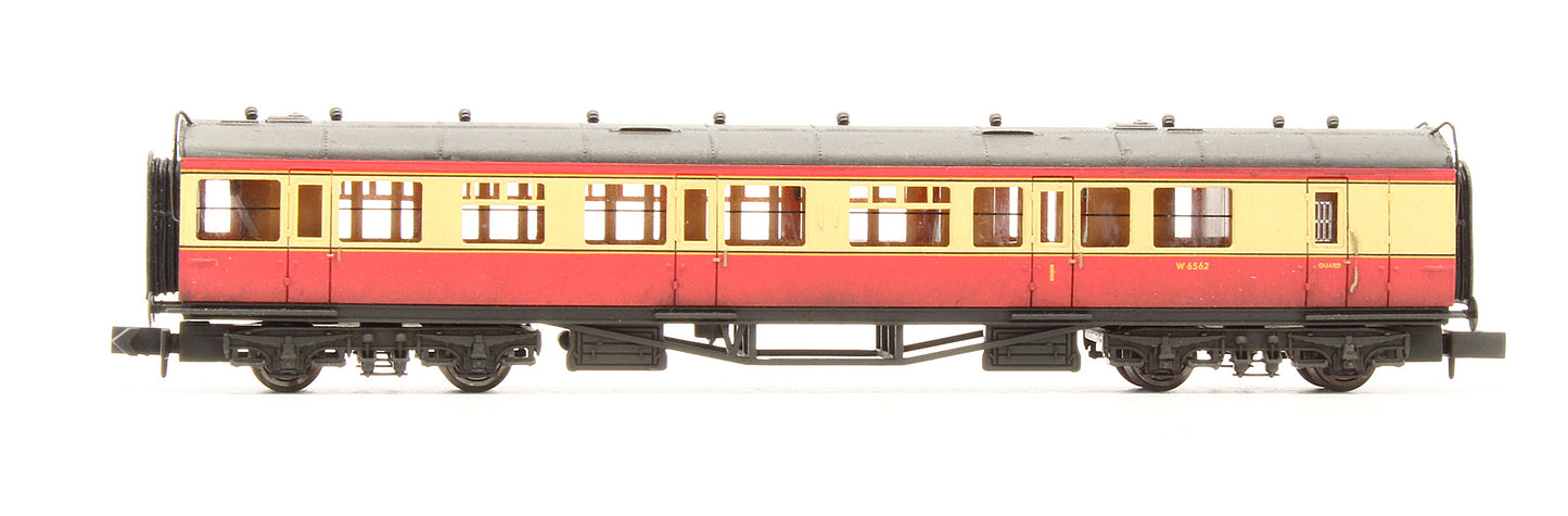 Pre-Owned Collett Brake Coach BR Carmine & Cream 'W6562' - Custom Weathered