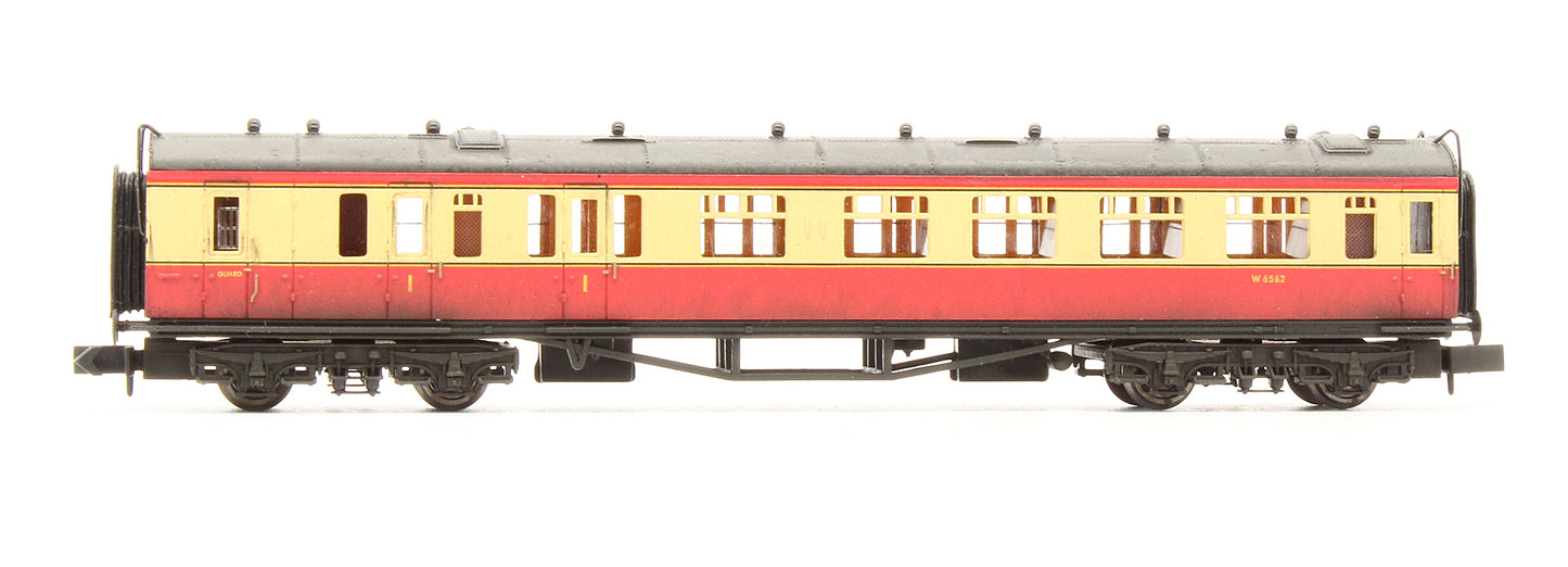 Pre-Owned Collett Brake Coach BR Carmine & Cream 'W6562' - Custom Weathered