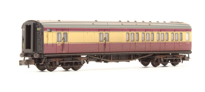 Pre-Owned Maunsell Coach BR Brake 3rd Class Crimson/Cream 3231 - Custom Weathered