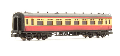 Pre-Owned BR Carmine & Cream Collett Composite Coach 'W7038' - Custom Weathered