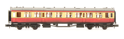 Pre-Owned BR Carmine & Cream Collett Composite Coach 'W7038' - Custom Weathered