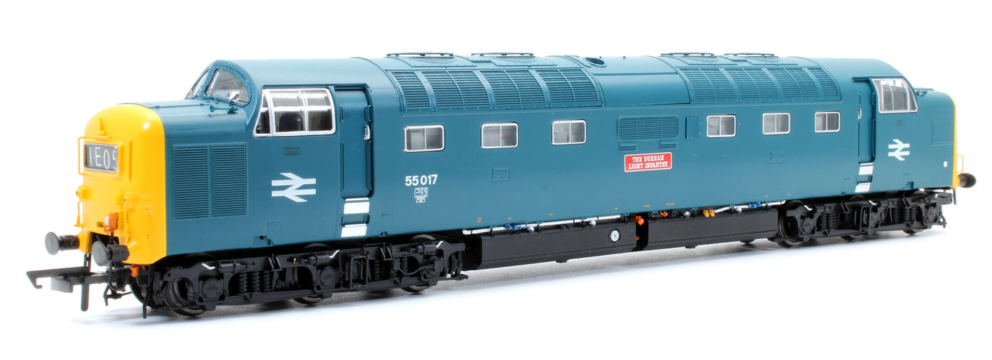 Pre-Owned BR EE Type 5 / Class 55017 Deltic BR Blue 'The Durham Infantry' Diesel Locomotive - DCC Sound