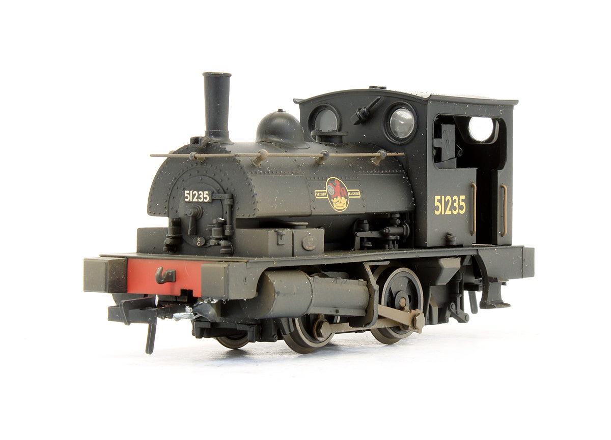 Pre-Owned BR 0-4-0ST Pug '51235' Steam Locomotive - Weathered - DCC Fitted