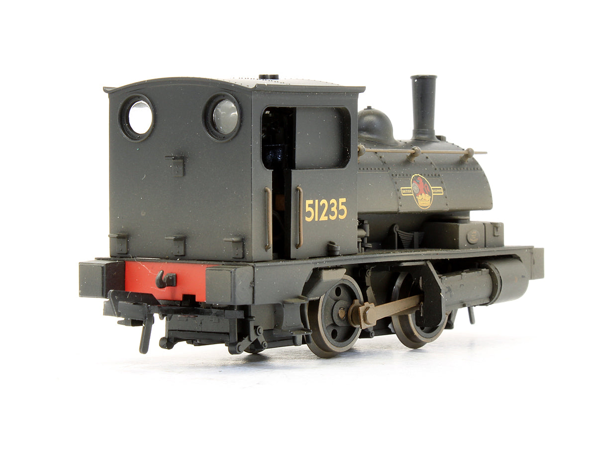 Pre-Owned BR 0-4-0ST Pug '51235' Steam Locomotive - Weathered - DCC Fitted