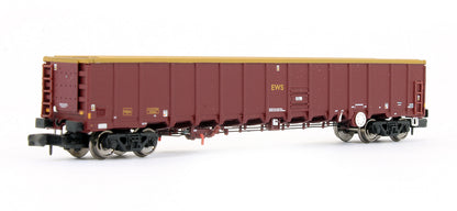 Pre-Owned 377-650 MBA Megabox High Sided Bogie Box Wagon With Buffers EWS '500028'