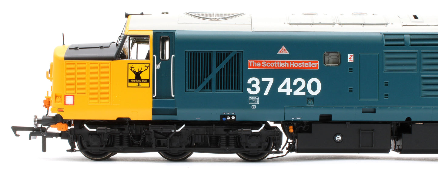 ACC3153 Class 37 The Scottish Hosteller Large Logo (with Highland ‘Stag’) 37420 Diesel Locomotive