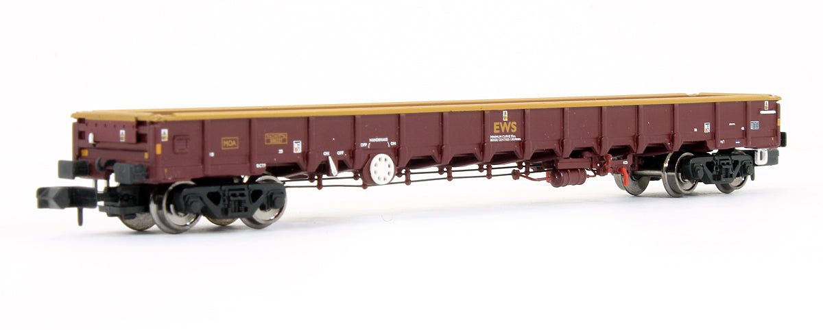 377-652 Pre-Owned MOA Megabox Low Sided Bogie Box Wagon With Buffers EWS