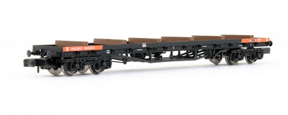Pre-Owned 377-600 BDA Bogie Bolster Wagon Loadhaul With Girder Load