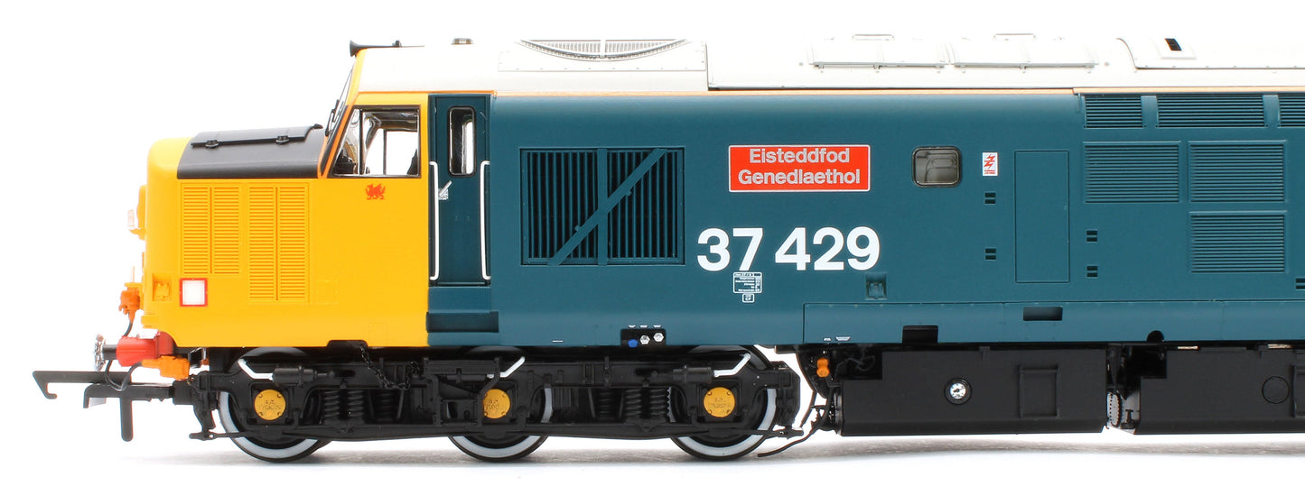 Pre-Owned ACC3164-DCC Class 37 Eisteddfod Genedlaethol Large Logo Blue (with Welsh Dragon) 37429 Diesel Locomotive - DCC Sound