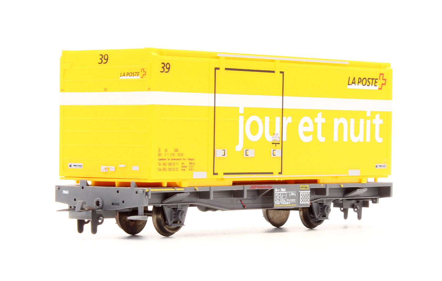Pre-Owned 2269 103 RhB Lb-v 7863 Post Container Wagon