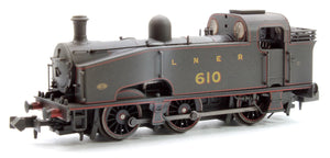 Custom Weathered Class J50 LNER Black (Red Lining) 0-6-0 Tank Locomotive No.610