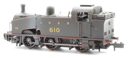 Custom Weathered Class J50 LNER Black (Red Lining) 0-6-0 Tank Locomotive No.610