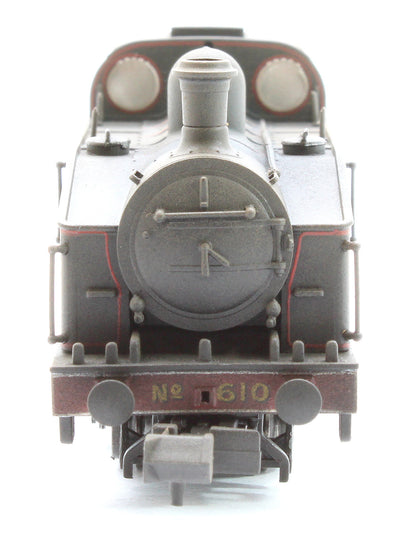 Custom Weathered Class J50 LNER Black (Red Lining) 0-6-0 Tank Locomotive No.610