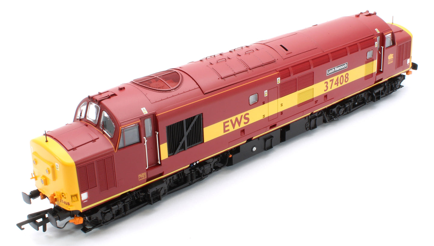 ACC3160-DCC Class 37 Loch Rannoch EWS Maroon & Gold 37408 Diesel Locomotive - DCC Sound