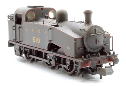 Custom Weathered Class J50 LNER Black (Red Lining) 0-6-0 Tank Locomotive No.610