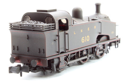 Custom Weathered Class J50 LNER Black (Red Lining) 0-6-0 Tank Locomotive No.610