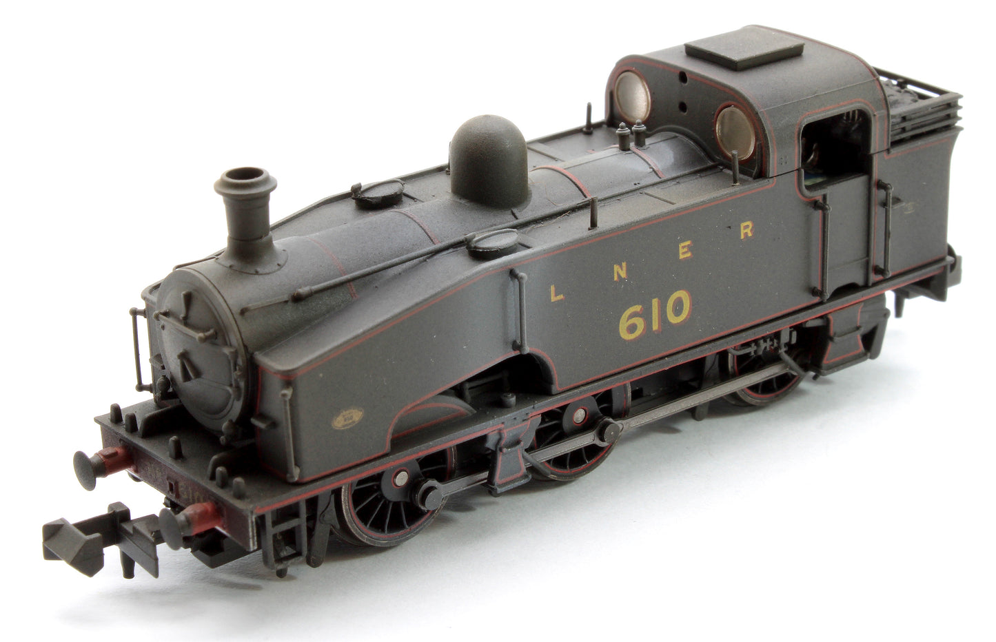 Custom Weathered Class J50 LNER Black (Red Lining) 0-6-0 Tank Locomotive No.610