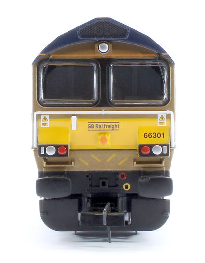 R30461 RailRoad GB Railfreight Class 66 Co-Co Drax 50th Anniversary Gold 66301 ‘Drax Power Station 50’ Diesel Locomotive