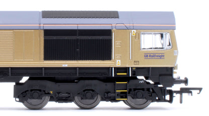 R30461 RailRoad GB Railfreight Class 66 Co-Co Drax 50th Anniversary Gold 66301 ‘Drax Power Station 50’ Diesel Locomotive