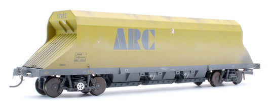 Custom Weathered P & D JHA (end hopper) ARC Olive & Grey 17912