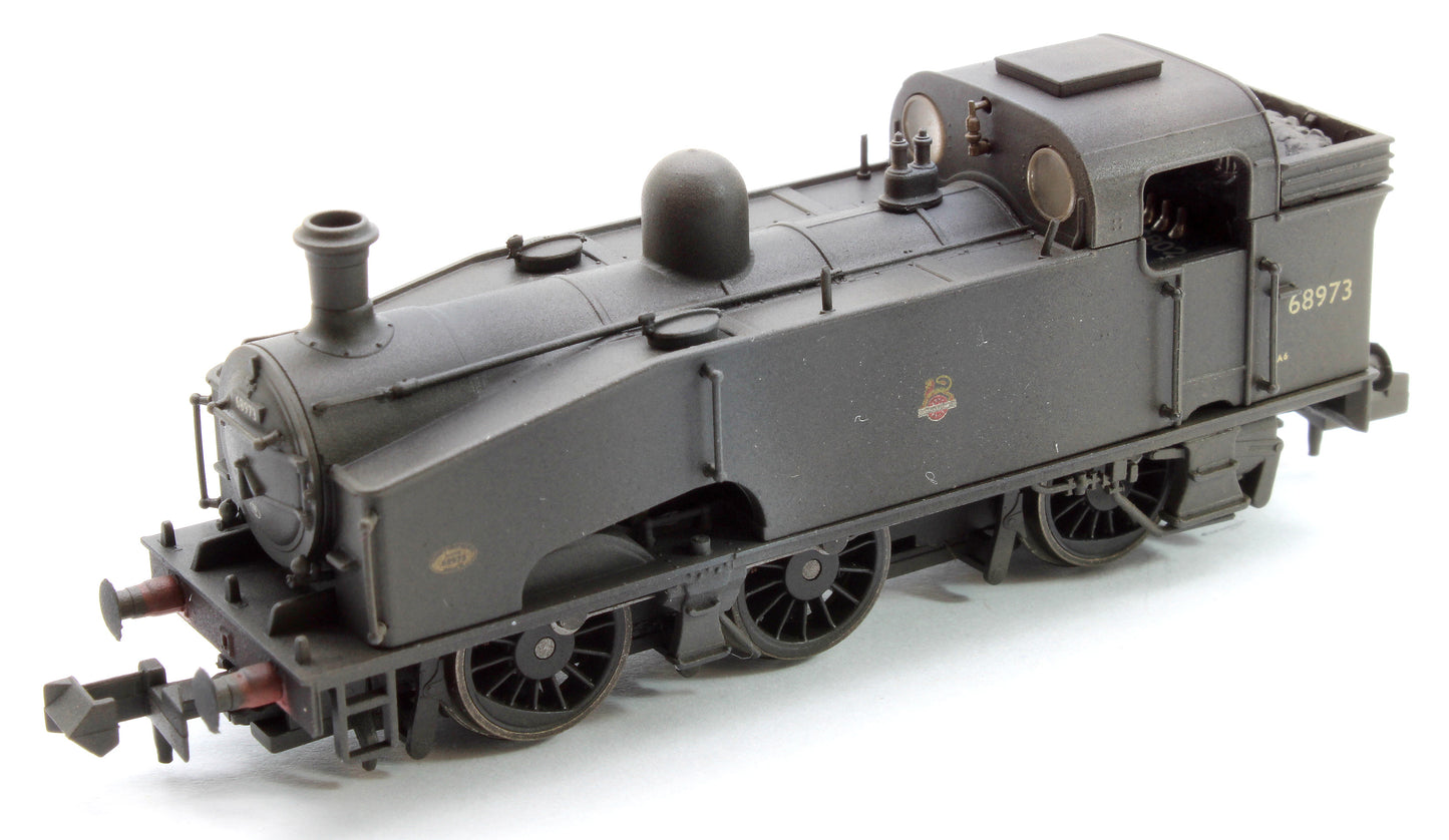 Custom Weathered Class J50 BR Black Early Emblem (Unlined) 0-6-0 Tank Locomotive No.68973