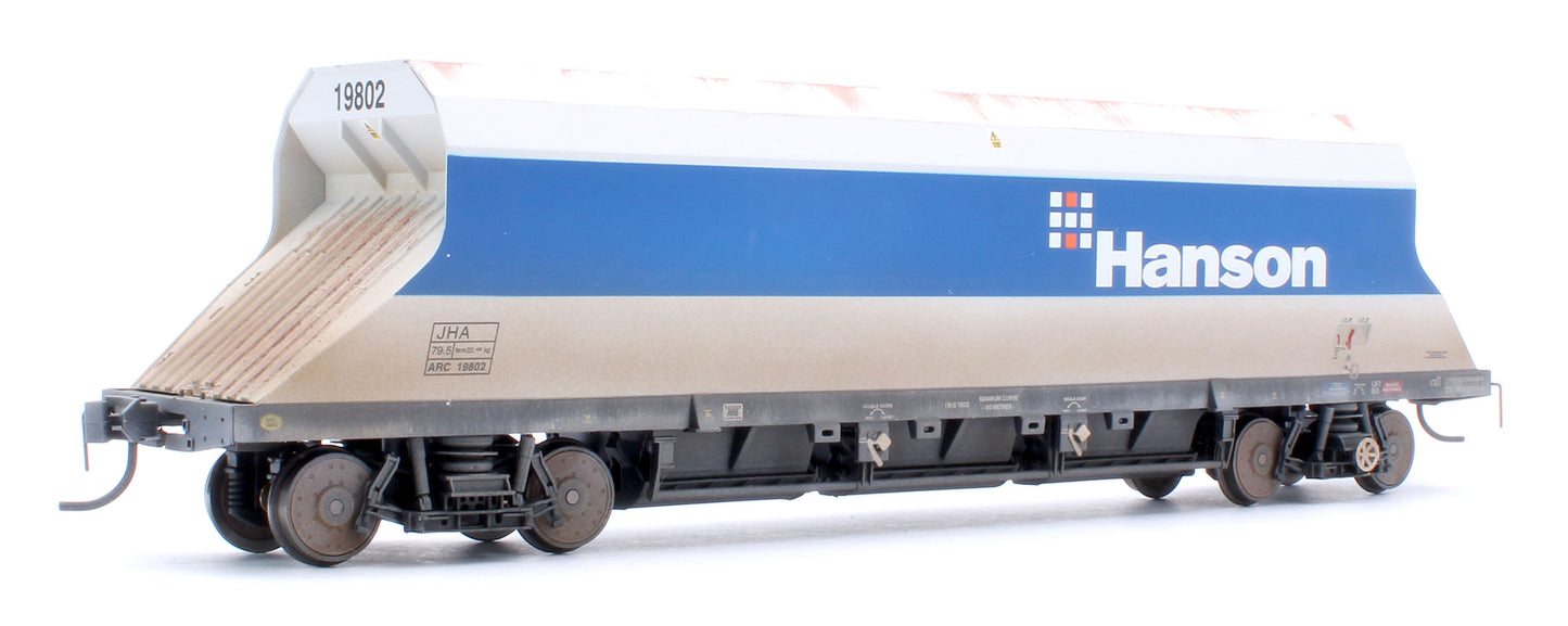 Custom Weathered P & D JHA (middle hopper) Hanson Blue & Grey 19802