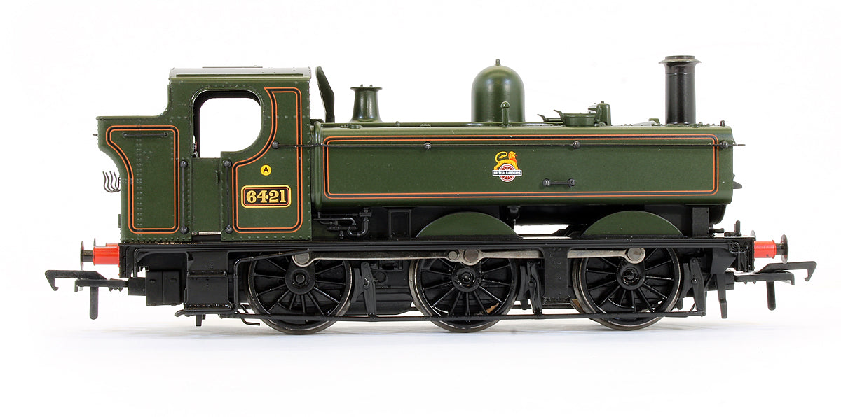 Pre-Owned GWR 64XX Pannier Tank 6421 BR Lined Green Early Emblem Steam Locomotive - DCC Fitted