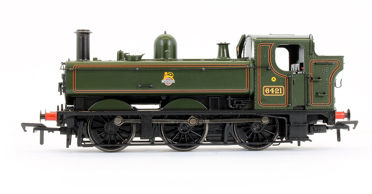 Pre-Owned GWR 64XX Pannier Tank 6421 BR Lined Green Early Emblem Steam Locomotive - DCC Fitted
