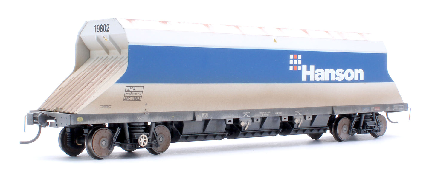 Custom Weathered P & D JHA (middle hopper) Hanson Blue & Grey 19802