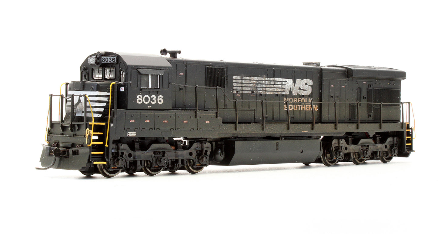 Pre-Owned GE ES44 Evolution Locomotive Norfolk Southern - Road #8036 - DCC Sound - Custom Weathered